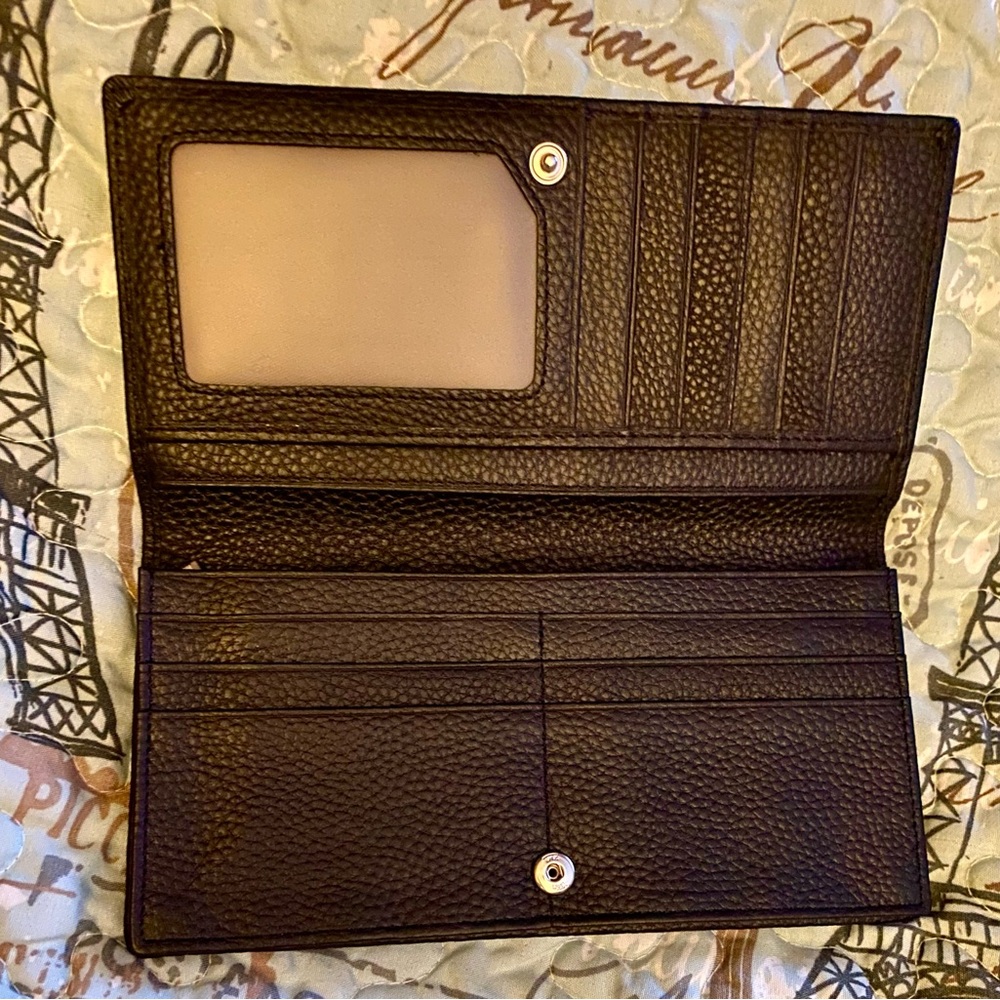 Black leather wallet